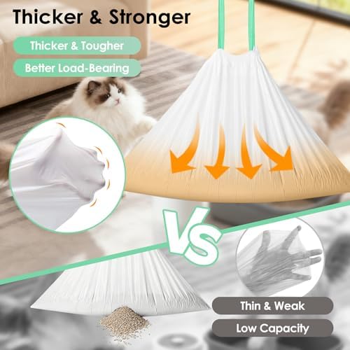 Cat Litter Box Liners, Large 37" x 18", 2.8 Mil Thick - Image 4