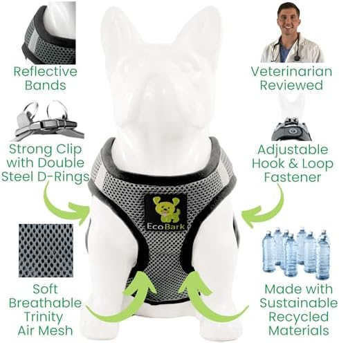 EcoBark Step in Dog Harness, Reflective Mesh Vest, Small & Medium Dogs - Image 3