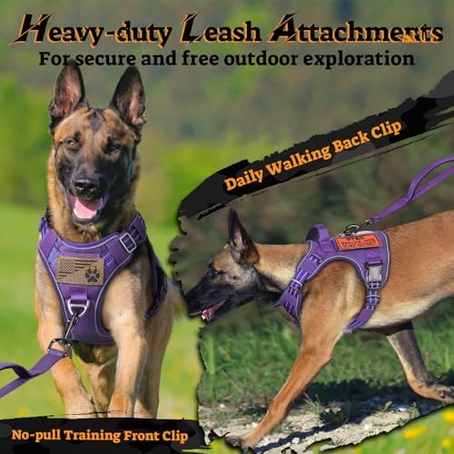 rabbitgoo Tactical Dog Harness Medium Sized, No Pull Service Pet Vest - Image 6