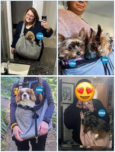 Ownpets XL Dog Sling 15-25lbs, Hands-Free Carrier - Image 5