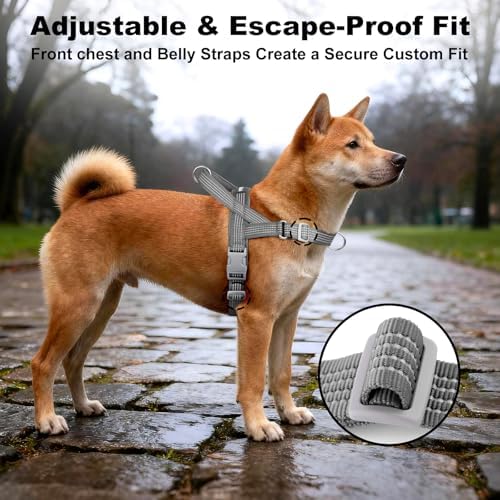 No Pull Dog Harness with Handle, Adjustable Soft Mesh Padded Vest - Image 5