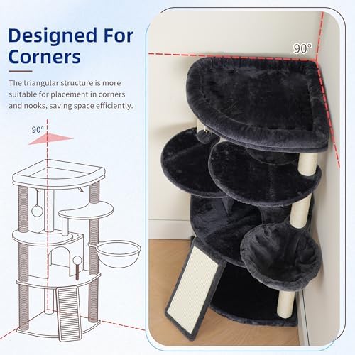Gitelsnour Corner Cat Tree Tower - Image 2