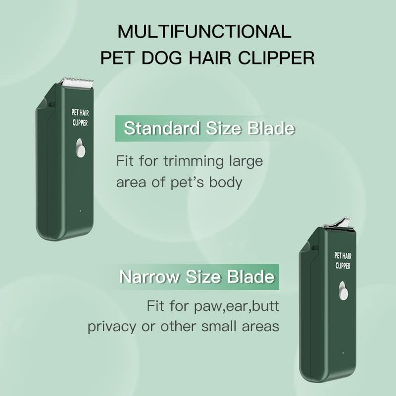 Feet Hair Trimmer, Dog Clippers, Quiet Washable USB Rechargeable Cordless Dog - Image 6