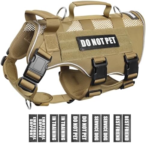 WINSEE Tactical Molle Vest Mesh Dog Harness by WINSEE