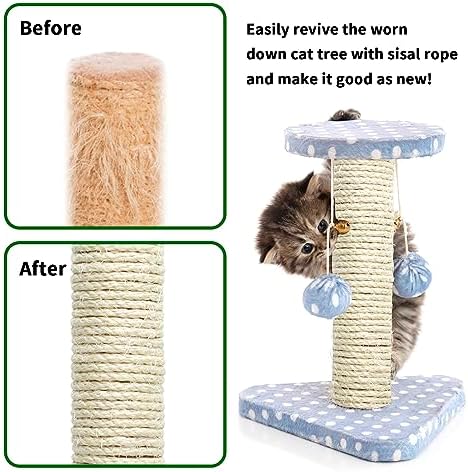 White Sisal Rope 1/4 Inch by 32-Feet - Image 2