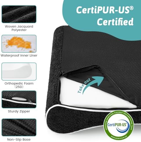 COZY KISS Orthopedic Dog Bed, for Large Dogs up to 90 lbs - Image 5
