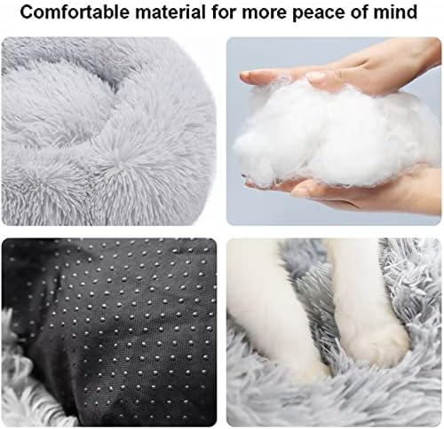 Dog Bed for Small Medium Large Dogs Cats, 20 inch Calming Washable-Round Cozy - Image 2