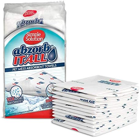 Simple Solution Abzorbitall Absorbent Towels, Pet Accident Cleaner, 30 Ct by SimpleSolution