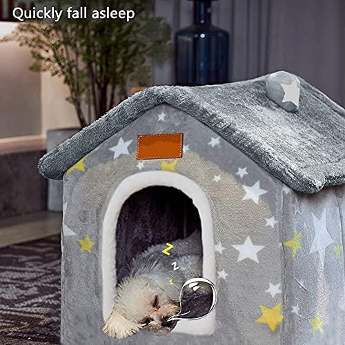 BXEBUI Dog House Indoor Memory Sponge, Foldable Dog House Kennel Bed Mat - Image 6