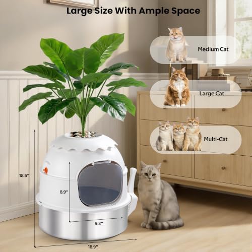 Hidden Litter Box, Stainless Steel Litter Box - Image 6
