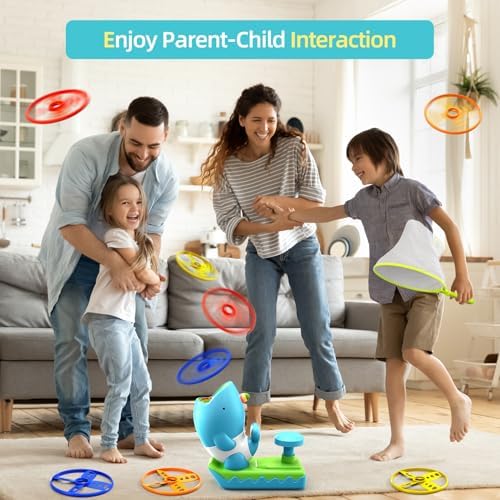 WATUDOU 12 PCS Flying Disc Launcher Outdoor Indoor Game Toys Gifts - Image 5