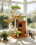 Indoor Cat Tree Tower: Multi-Level Sisal Scratching Post 53.5 Inch by Unknown
