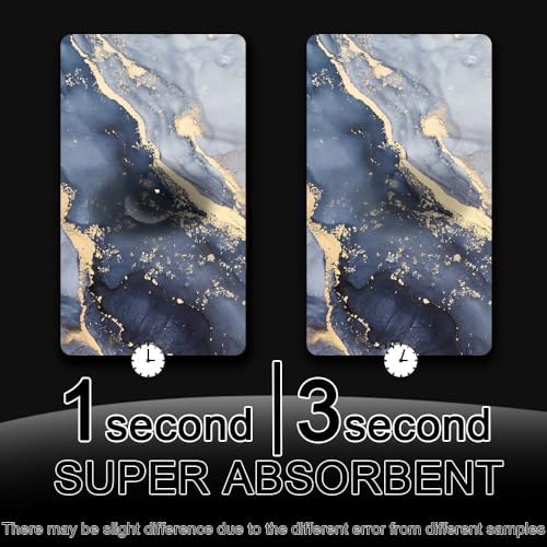 Bath Mat Rug, Gilt Marble Non Slip Quick Dry Super Absorbent Thin Bathroom Rugs - Image 6