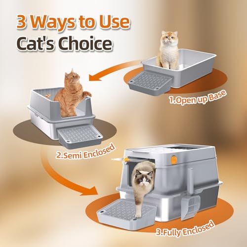Top Entry XL Stainless Steel Litter Box - Image 5
