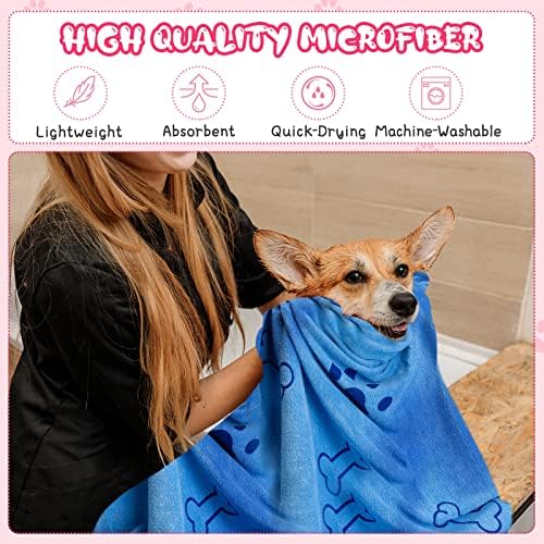 Tatuo 22 Pcs Dog Towels for Drying 20 x 40 Inch Pet Bath Towels Absorbent - Image 5