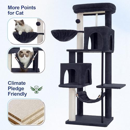 Gitelsnour Cat Tree Tower with Sturdy Steel Tube - Image 4