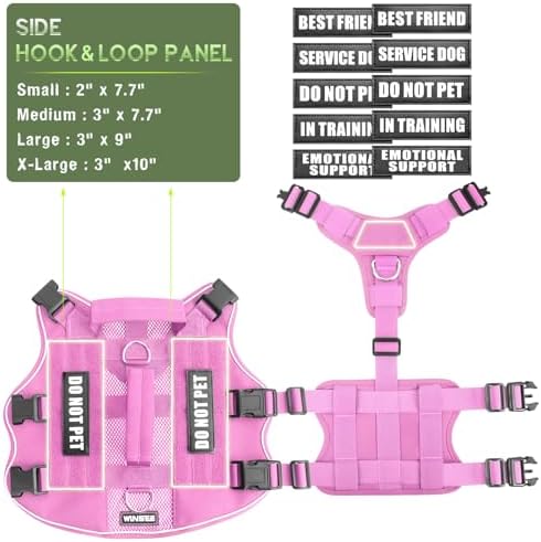 WINSEE Tactical Molle Vest Mesh Dog Harness - Image 5