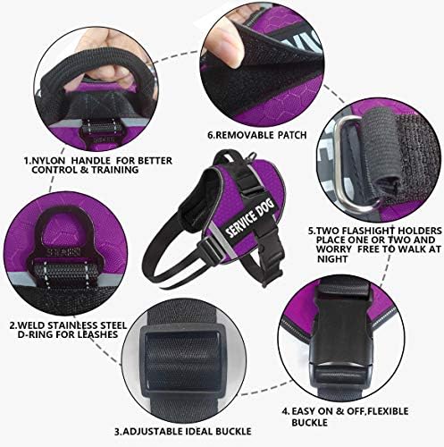 JSXD Dog Harness, No-Pull Service Dog Harness - Image 2