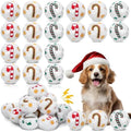 60 Pcs Christmas Squeaky Snowball Dog Toys Small Dog Chew Candy Canes Toys by Syhood