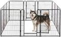 NEWBULIG Dog Playpen 12 Panels 40 Inch Indoor Outdoor Metal Dog Fence Pen by NEWBULIG