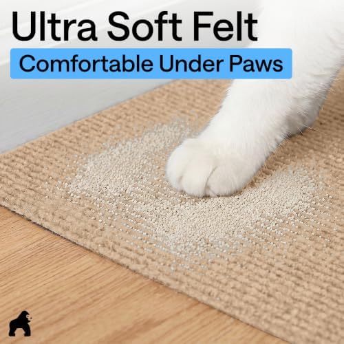 GORILLA GRIP Cat Litter Box Mat, Soft Felt Scatter Catcher - Image 5