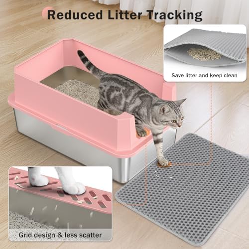 Stainless Steel Litter Box, Extra Large Litter Boxes - Image 3
