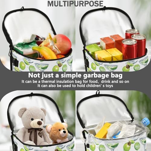 Car Trash Can Lemon and Margarita Alcohol Cocktail Car Garbage Bag - Image 2