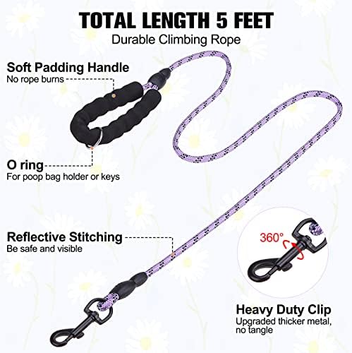 BEAUTYZOO Small Dog Harness and Leash Set, No Pull Puppy Pet Vest-Floral - Image 5