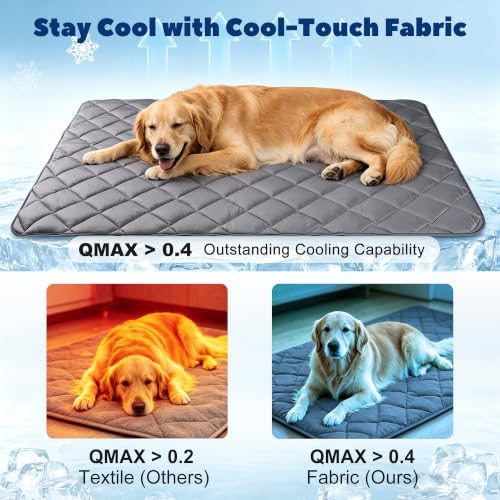 Paw Legend Dog Cooling Mat for Dogs 22" x 28", Pet Cooling Pad Blanket for Dogs - Image 2