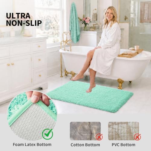 ILANGO Bathroom Rugs 60" × 24", Extra Soft Absorbent Microfiber Bath Rugs - Image 6