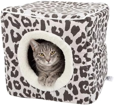 Cat House - Indoor Bed with Removable Foam Cushion - Cat Cave by PETMAKER