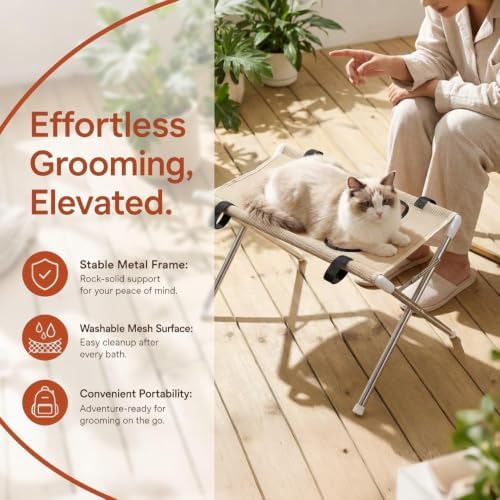 Dog Grooming Stand with Mesh - Image 2