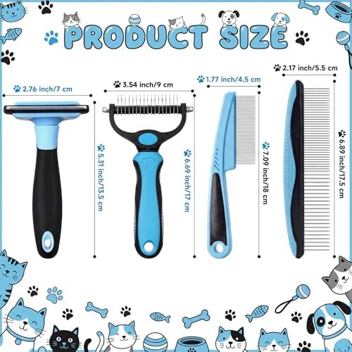 Patelai 4 Pcs Dog Dematting Comb - Image 2