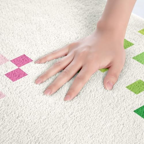 Pixelated Style Bath Rug, Gamepad Miners Video Games Shaggy Absorbent Non Slip - Image 4