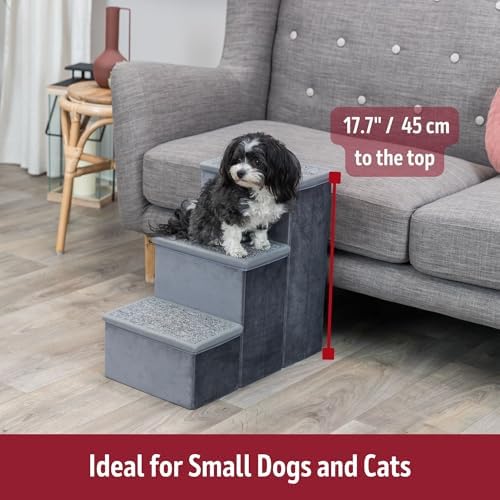 TRIXIE 3-Step Velour Pet Stairs - Image 4