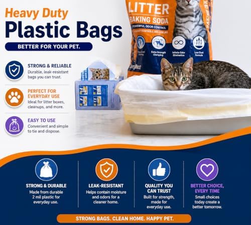 Cat Litter Box Liners Drawstring XL 39" x 17" Super Jumbo Scratch Resistant - Image 6