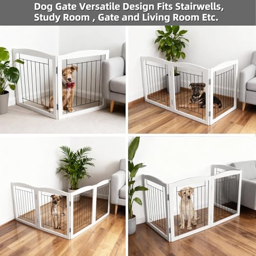 ZJSF Freestanding Foldable Dog Gate - Image 4