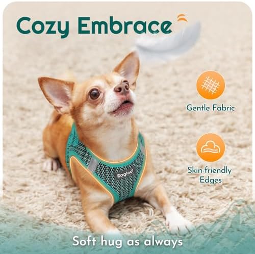 Eagloo Small Dog Harness and Leash Set, Step in Medium Small Puppy Pet Vest - Image 4