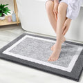 OLANLY Bathroom Rugs 36x24, Soft Absorbent Microfiber Bath Rugs, Dark Grey by OLANLY