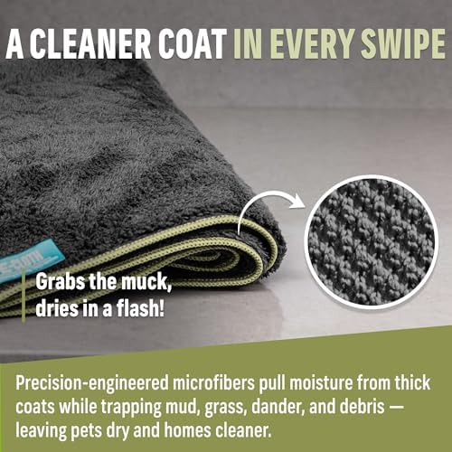 E-Cloth Pet Cleaning & Drying Bath Towel, Absorbent & Easy to Wash - Image 5