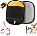 Pet Hair Removal Glove for Cat & Dog, Furniture Hair Remover & Nail Clipper by Unknown