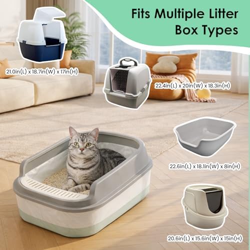 Cat Litter Box Liners, Large 37" x 18", 2.8 Mil Thick - Image 6
