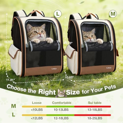 Lekereise Cat Backpack Carriers, Dog Carrier Backpacks - Image 4
