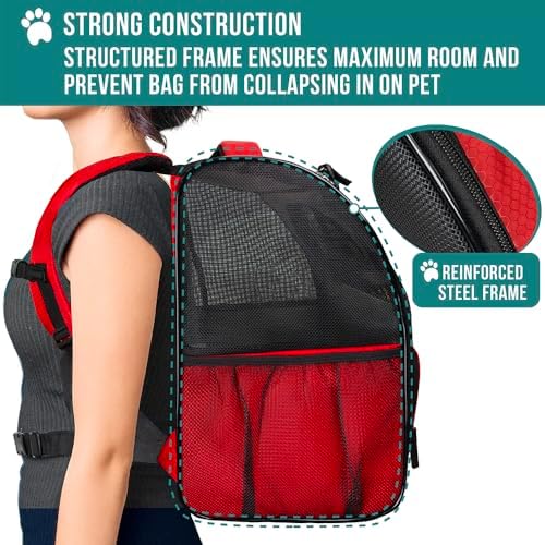 PetAmi Dog Backpack Carrier Airline Approved Cat Pet Puppy Bag - Image 6