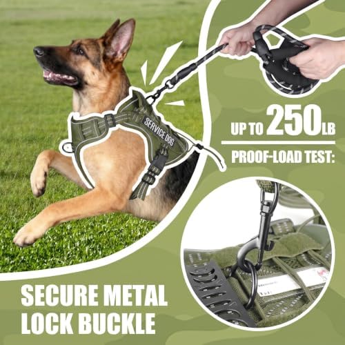 Dog Harness and Leash Set for Small Dogs, No Pull Tactical Dog Harness - Image 4