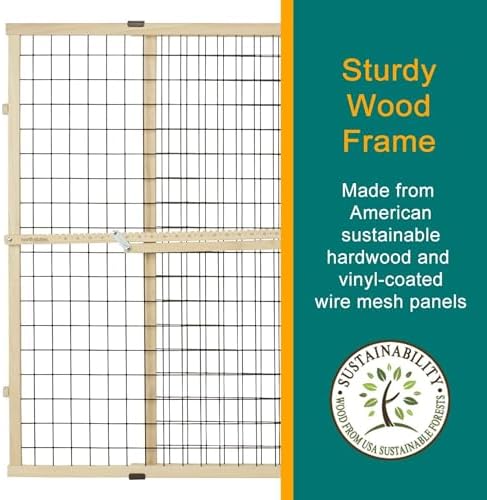 MYPET Wire Mesh Dog Gate: 29.5"-40" Wide, Pressure Mounted - Image 5