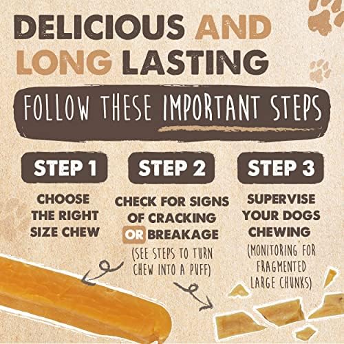 Mighty Paw Yak Chews, Long Lasting Hard Chew - Image 4