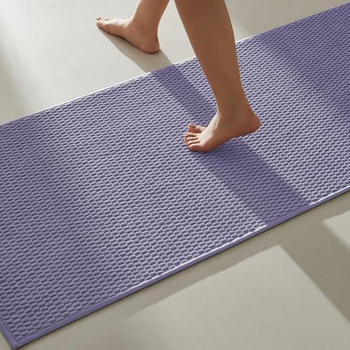 TYUU Bathroom Runner Rugs, Long Bath Mat Runner Washable Thin Quick Dry Low by TYUU