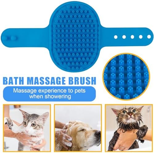 Pet Grooming Kit with Pet Shedding Slicker Brush, Bath Massage - Image 6