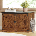 Hzuaneri Cat Litter Box Enclosure, Hidden Litter Box Furniture by Hzuaneri